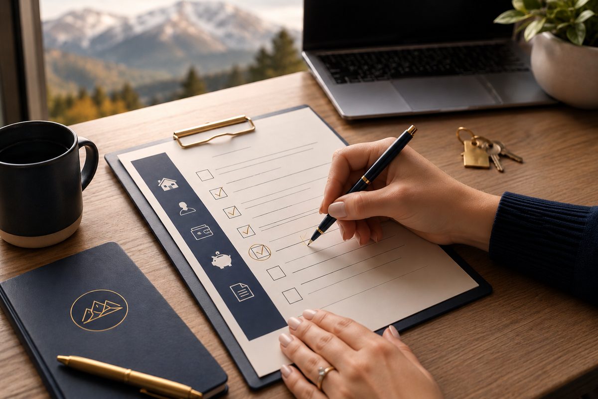 Colorado teacher reviewing homebuyer assistance options at a desk