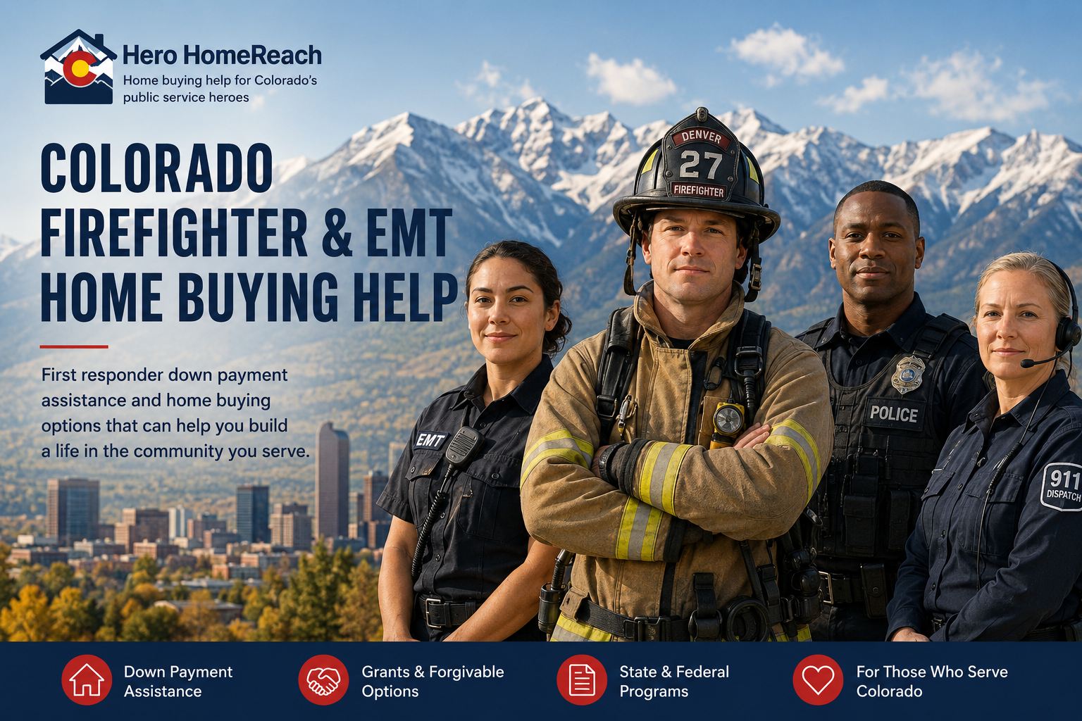 Colorado firefighters and EMTs learning about home buying help